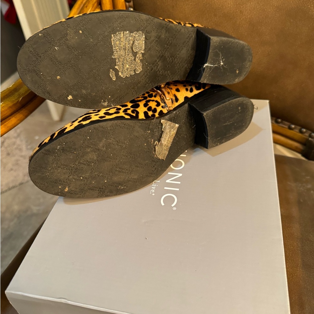 Vionic Leopard Print Ankle Boots - image 6